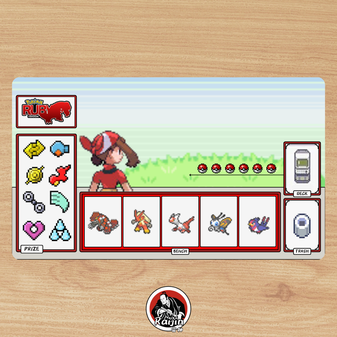 Playmat Pokemon - Pokemon Ruby! (RAIJIN CUSTOM MAT)