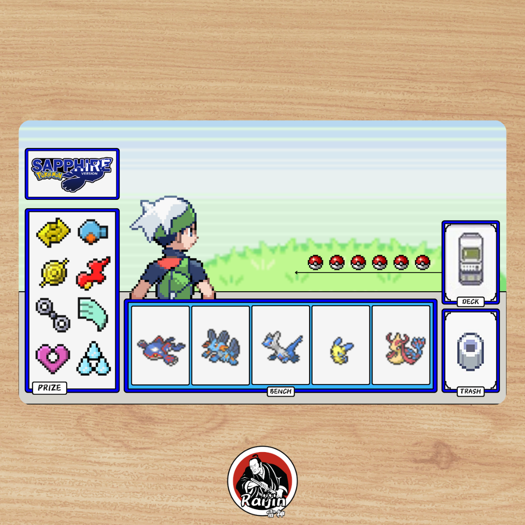 Playmat Pokemon - Pokemon Sapphire! (RAIJIN CUSTOM MAT)