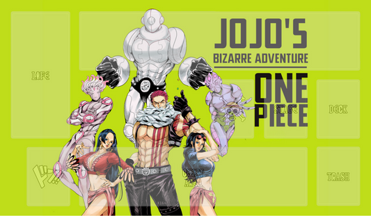 Playmat One Piece - JoJo's Bizarre Adventure Theme - Nico Robin, Boa Hancock & Katakuri