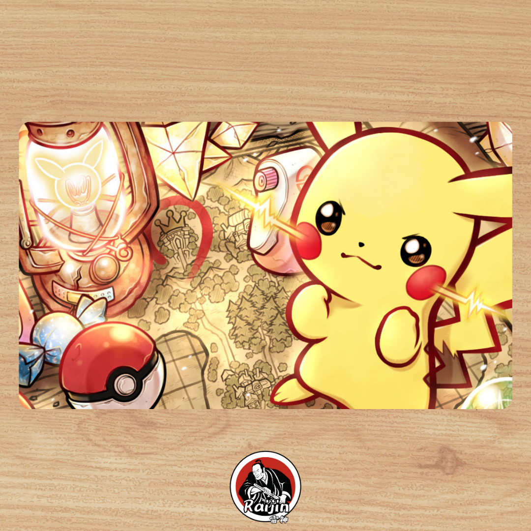 Playmat Pokemon - Treasure Map Pikachu!