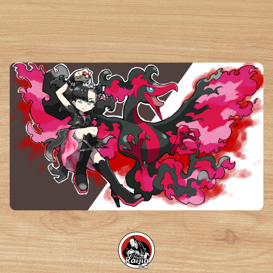 Playmat Pokemon - Marnie & Galerian Moltres