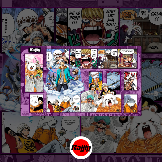 Playmat One Piece - Trafalgar Law - Purple Theme (RAIJIN CUSTOM MAT)