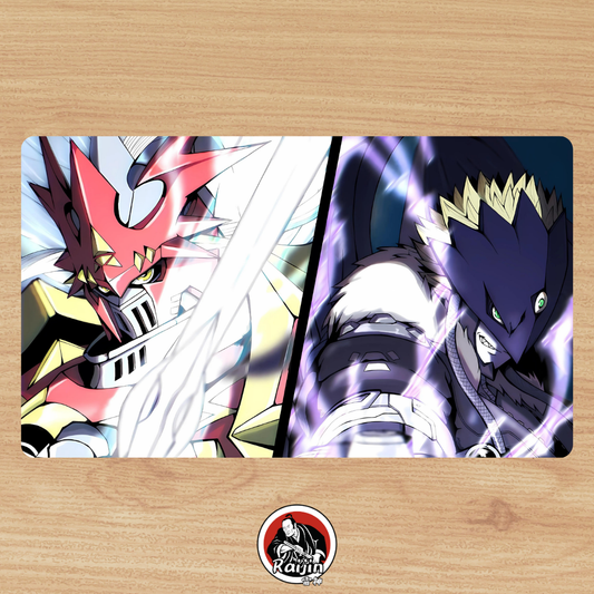 Playmat Digimon - Dukemon vs Belzeemon!