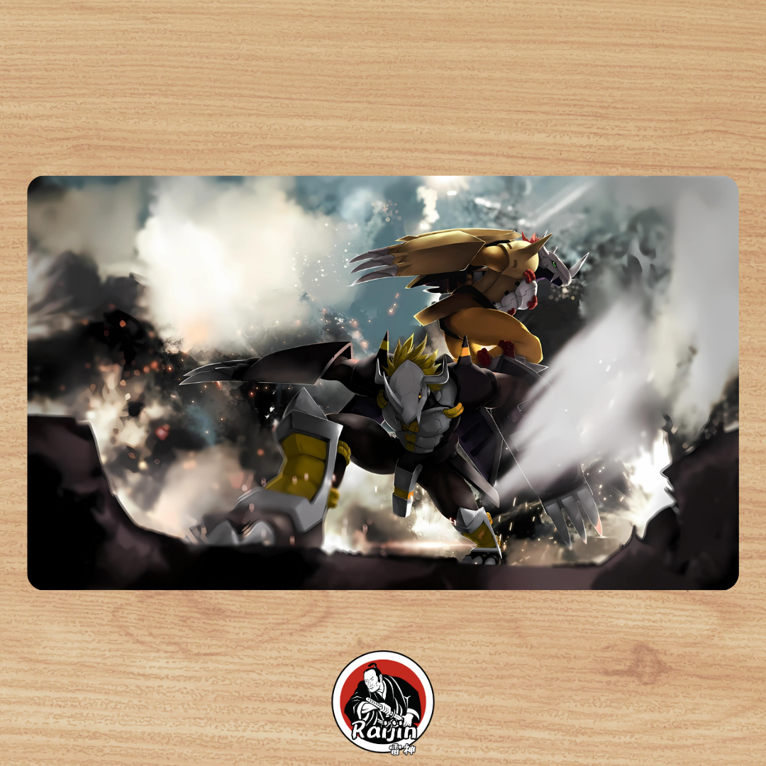 Playmat Digimon - WarGreymon & Black WarGreymon!