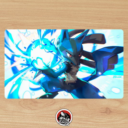 Playmat Pokemon - Lucario Aura Sphere!