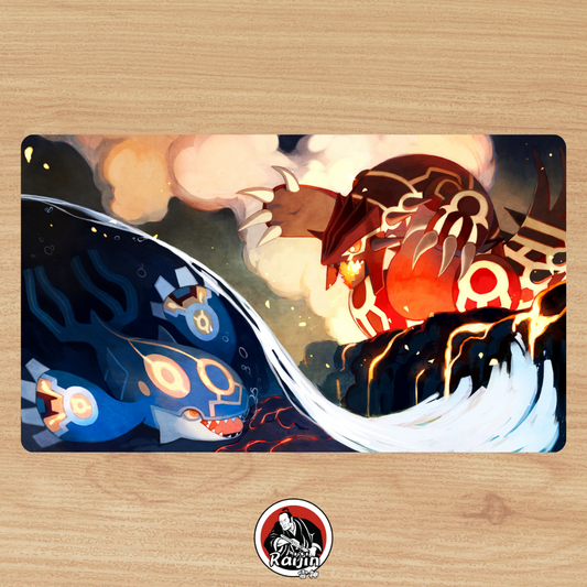 Playmat Pokemon - Groudon & Kyogre