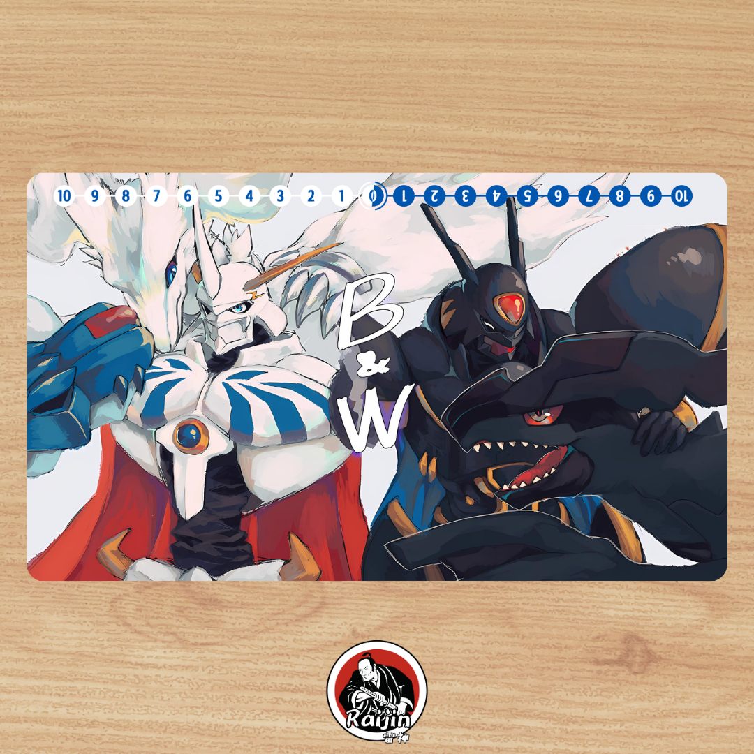 Playmat Digimon Crossover - Black & White