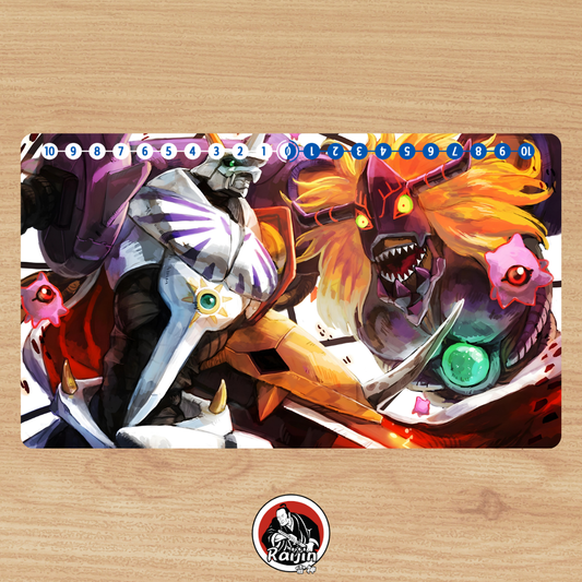 Playmat Digimon - Omegamon vs Diaboromon