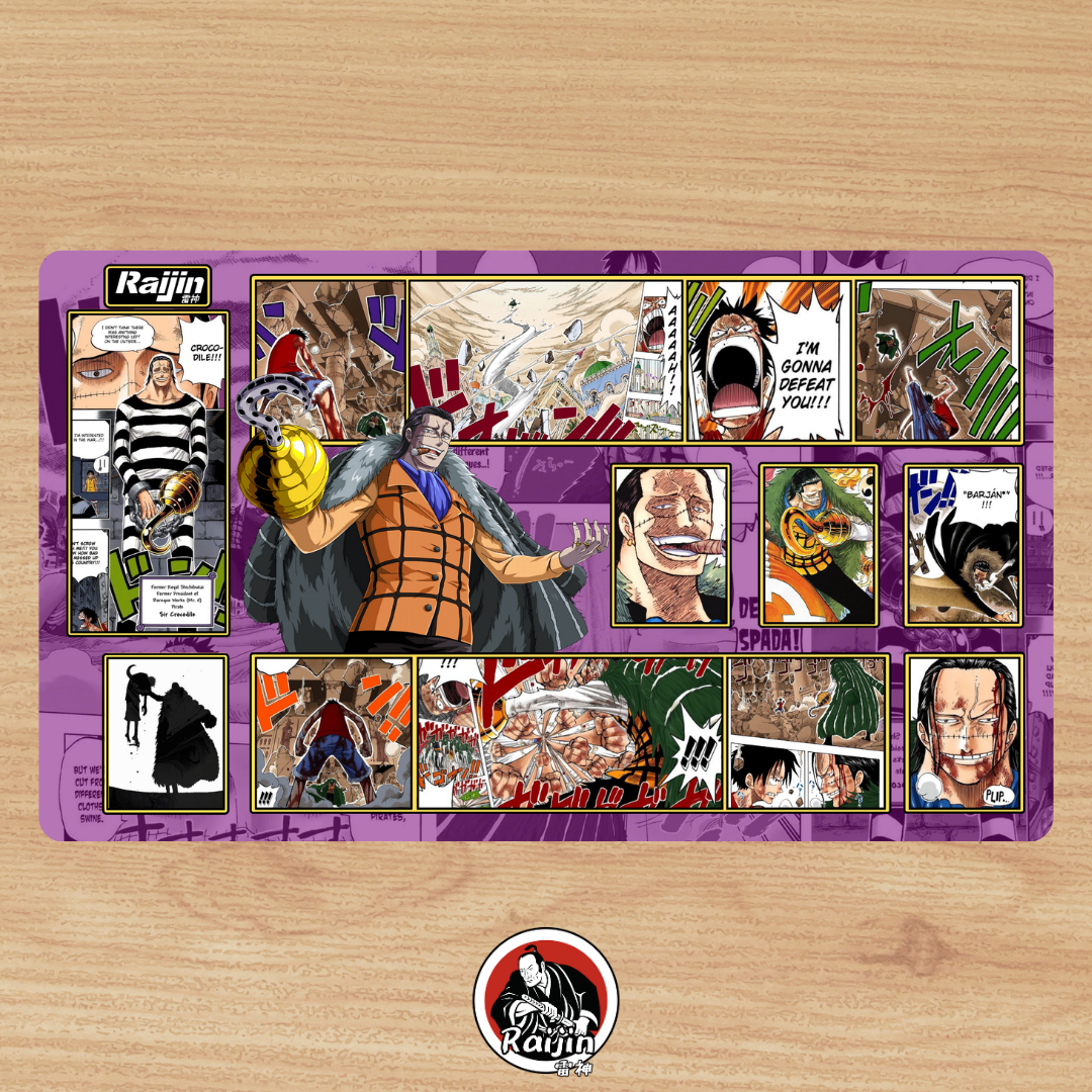 Playmat One Piece - Syr Crocodile - Purple Theme (RAIJIN CUSTOM MAT)