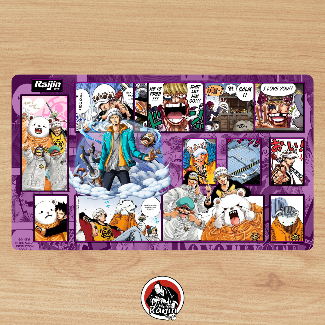 Playmat One Piece - Trafalgar Law - Purple Theme (RAIJIN CUSTOM MAT)