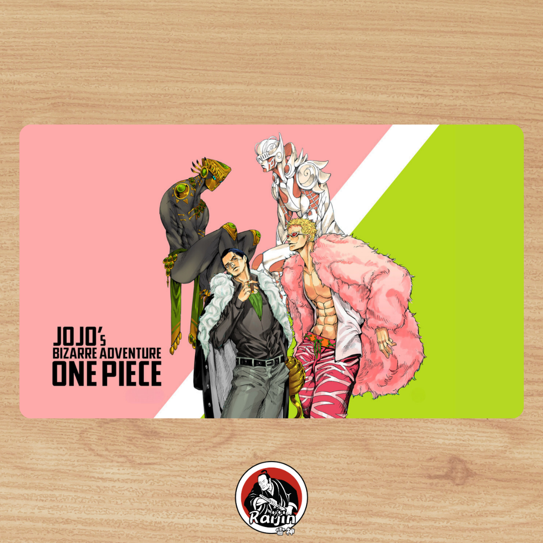 Playmat One Piece - JoJo's Bizarre Adventure Theme - Doflamingo & Crocodile