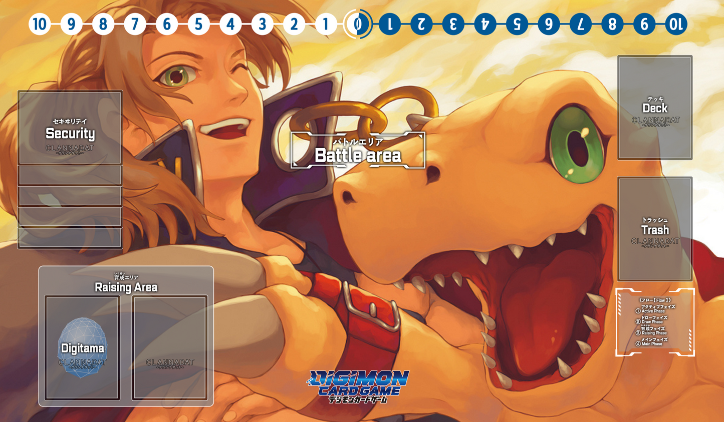 Playmat Digimon - Masaru & Agumon