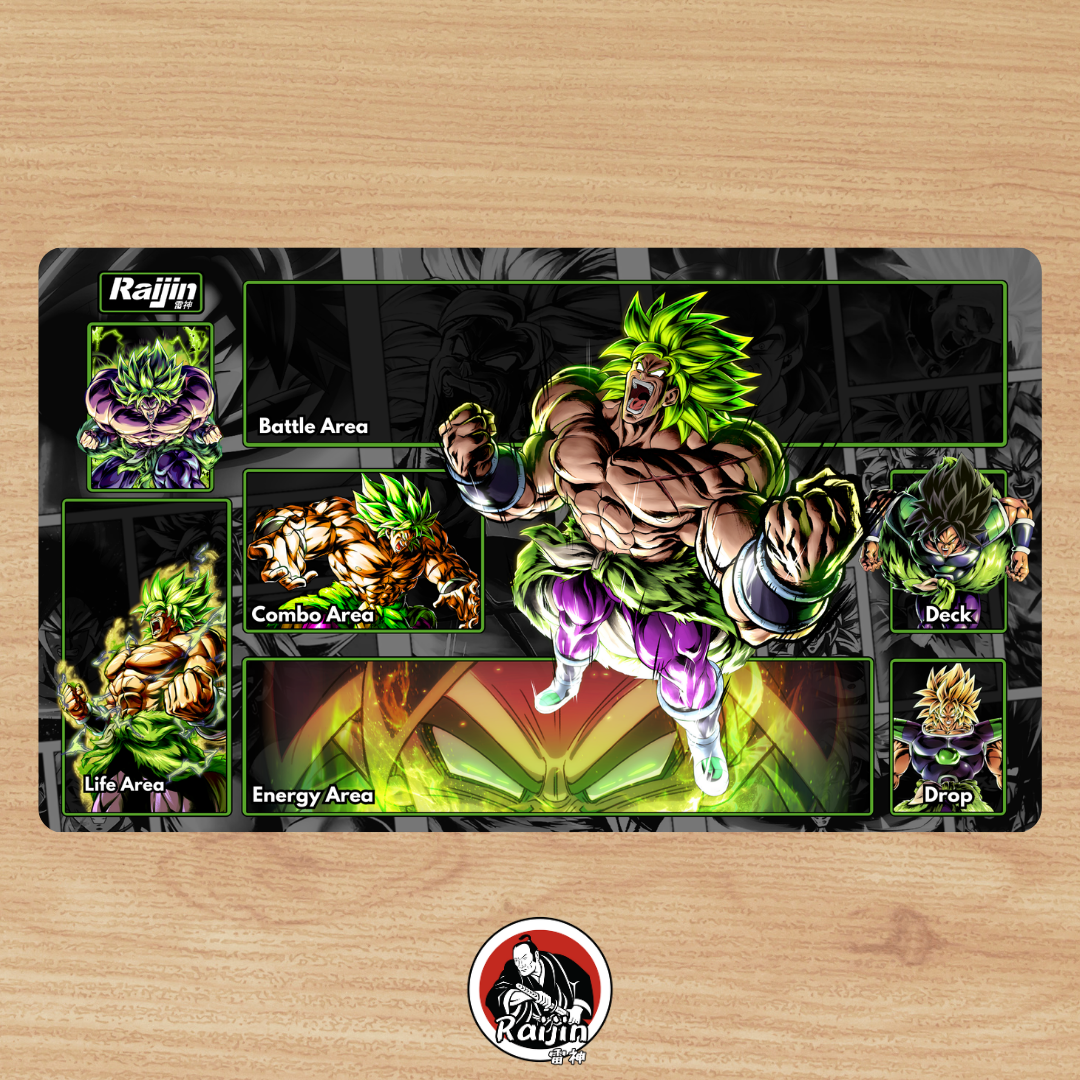 Playmat Dragon Ball Fusion World - Broly DBS (RAIJIN CUSTOM MAT)