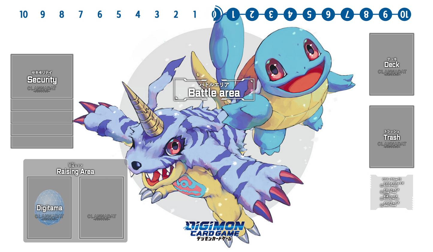 Playmat Digimon Crossover - Blue