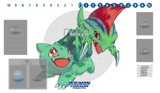 Playmat Digimon Crossover - Green