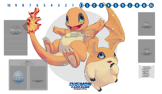 Playmat Digimon Crossover - Orange