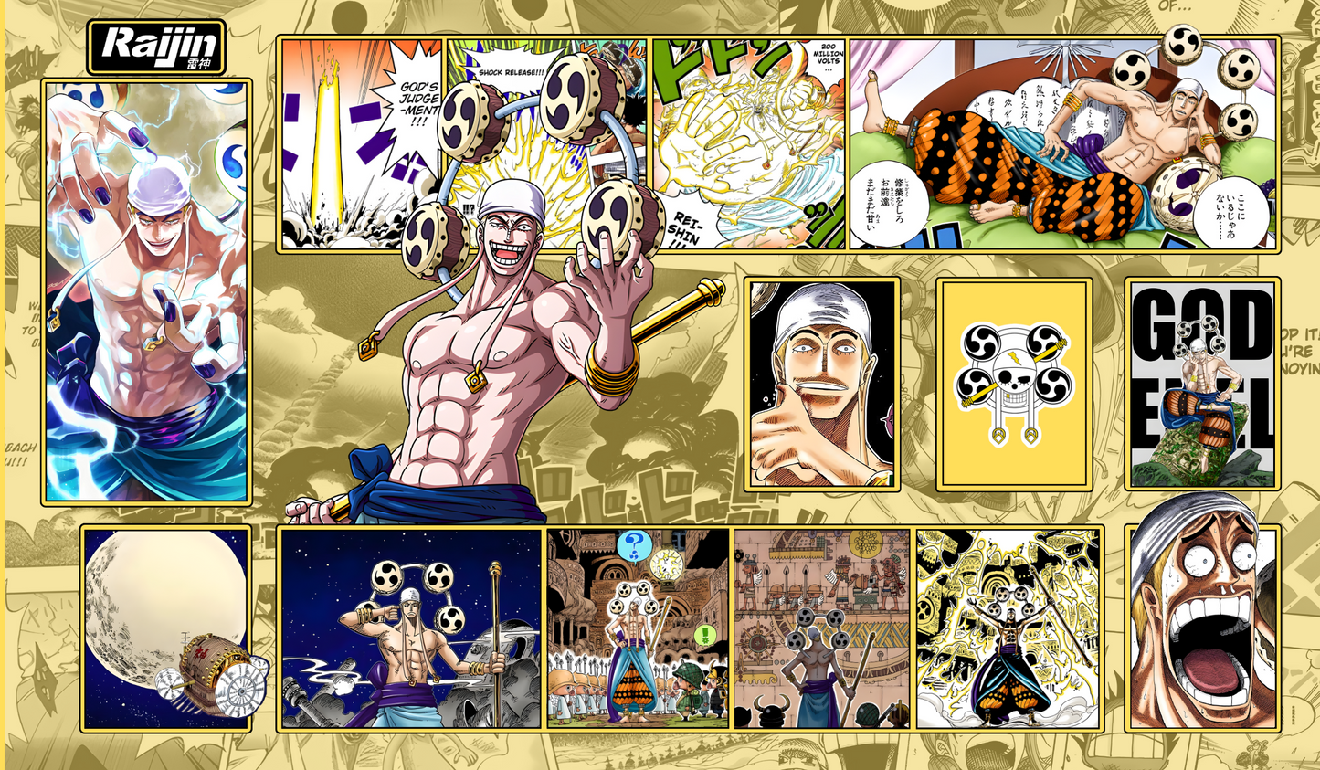 Playmat One Piece - God Enel (RAIJIN CUSTOM MAT)