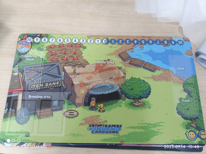 Playmat Digimon World 1 - Pixel Art